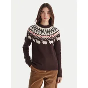 Hunter Pulover Ashie HARW0074251 Rjava Regular Fit