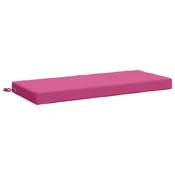 Vidaxl Blazina za klop SOEST 100% poliester Roza 110 x 50 x 8 cm