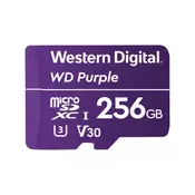 WD Purple microSDXC 256 GB razreda 10 U1