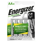 UNBRANDED ENERGIZER Baterija AA/LR6 za ponovno polnjenje Ni-Mh 1300mAh 4-paket