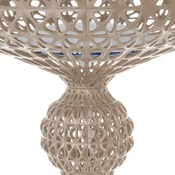 Kartell LED-stoječa svetilka Kabuki, siva, 166 cm, z možnostjo zatemnitve - Dnevna soba/jedilnica - Dizajn - sivo-rjava - Plastika