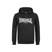LONSDALE Majica Wolterton  črna / bela