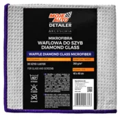 shumee 023623 MY CAR - DETAILER Vafljeva mikrofibra za okna DIAMOND GLASS 370g/m2 40x40cm SIVA
