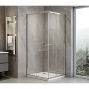 AQUALINE AGGA Pravokotna Tuš Zasteklitev 900x800mm, Čisto Steklo