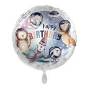 Premioloon Foliasti balon Happy Birthday - Vesoljske živali 43 cm