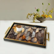 Aberto Design Poslužavnik TPA9898 50 x 29 x 3.5 cm, Šareni