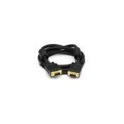 E-GREEN Kabl VGA D-sub M/M 1.8m HQ feritno jezgro crni