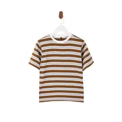 Trendyol Majica svetlo modra/rjava/bela