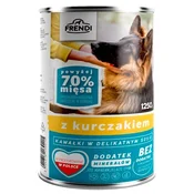 slomart FND FRENDI s piščančjimi koščki v nežni omaki - mokra pasja hrana - 1250g