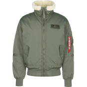 ALPHA INDUSTRIES Prehodna jakna  kaki / rdeča / bela / jajčna lupina