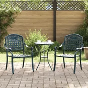 Vrtna stolica 2 pcs Zelena 55 x 56,5 x 91cm Aluminij