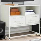 TV omarica bela 68x39x60,5 cm jeklo
