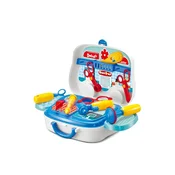 Alltoys Otroški zdravniški komplet v kovčku v obliki avtomobila, 13 dodatkov