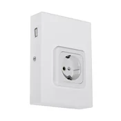 Eglo 94665 - Uticnica za ugradnju ispod radne ploce SCHUKO, ukljucujuci USB TAXANO