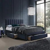 Homestar Postelja GRACE z vzmetnico HARMONY DUO 160x200 cm, modra
