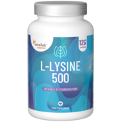 Essentials L-lizin 500, visoka doza - veganska, 120 kapsula