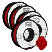 Professional Lab 5x PLA Mat Rdeča Filament 1.75 mm - Professional Lab Biološko Razgradljiv PLA (1kg Kolut)