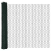 Vidaxl Šesterokotna ograja Zelena 1 x 50 m PVC