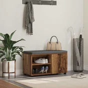 vidaXL Haldna klop z blazino Enobarvno Star les 80 x 38 x 46 cm