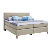Esposa POSTELJA BOXSPRING 200 cm x 200 cm , tekstil bež