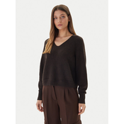 Vero Moda Pulover Aquarius 10331898 Rjava Regular Fit