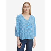 Blue Women Patterned Blouse Tom Tailor - Women