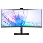 Monitor Samsung 86,4 cm (34,0) S34C652VAU 3440x1440 Curved konferenca 100Hz VA 5ms HDMI DisplayPort USB-C 90W 2xUSB3.0 HAS Kamera Zvočniki 2x5W  sRGB115% FreeSync RJ45 KVM ViewFinity