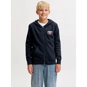 Jack & Jones Junior Jopa na zadrgo mornarska/svetlo rdeča/bela