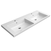 Gsi GSI NORM Keramično Dvojumivalo 125cm, Bela ExtraGlaze