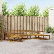 Set vanjskih sofa 6 kom. Prirodna Cvrsto drvo akacije