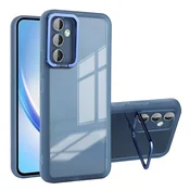 SEAHAI prosojen ovitek s stojalom za Samsung Galaxy A24 4G – modra