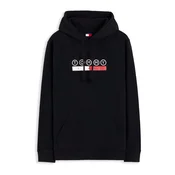 Tommy Jeans Majica DNA PLAY rdeča / črna / bela