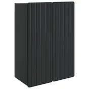 Vidaxl omara za steno Črna 66 x 34,5 x 92 cm Inženirski les