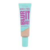 Rimmel London Kind & Free Blur It Out Mattifying Skin Tint lahkoten mat puder za mešano in mastno kožo obraza 30 ml odtenek 150 Rose Vanilla
