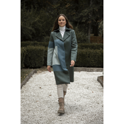 BOUCLÉ MODA Ženski kaput Kvadrat, Maslinasti