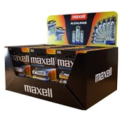 Maxell Alkaline LR6 AA baterije, 4 kosi/paket (display 30 paketov)