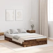 Krevet s ladicama Staro drvo 120 x 190 cm Konstruirano drvo