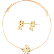 essence set uhanov in zapestnice - Cookies For Santa Gingerbread Bracelet & Ear Stud Kit - 01 Go With The Dough