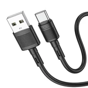 Hoco Kabel USB A na USB C Hoco 3A, 1 m, X83, črn