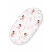 shumee Bombažna rjuha za voziček Boho Moses Basket, Gondola 75x35 cm - Blossom Fairies