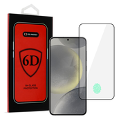 POPOLNOMA LEPILO 6D KALJENO STEKLO ZA SAMSUNG GALAXY S24 PLUS BLACK (Z ODKLEPANJEM S PRSTNIM ODTISOM)