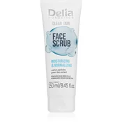 Delia Cosmetics Clean Skin vlažilni piling za obraz 250 ml