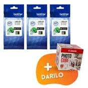 Brother - Komplet kartuš Brother LC462XLBK (črna), original, 3 kosi + DARILO GRATIS