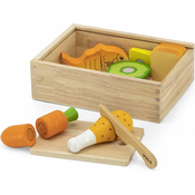 Drvena igračka Viga Toys - Kutija za ručak s dodacima
