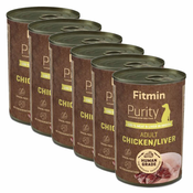 Fitmin Purity Adult Chicken & Liver 6x400 g