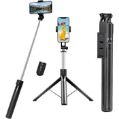 Stativ za pametni telefon 188 cm z Bluetooth daljinskim upravljalnikom in selfie palico
