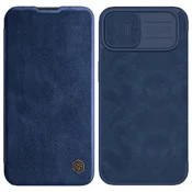 Nillkin Nillkin Qin Leather Pro Case etui iPhone 14 Plus zaščita za kamero torbica ovitek ohišje z zavihkom modra