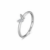 Rosato Srebrni prstan s prozornimi cirkoni Allegra RZA021 (Obseg 54 mm)