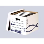 Arhivski spremnik, karton, FELLOWES, Bankers Box Basic Tall, plavo i bijelo 4461001