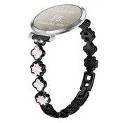 INF Eleganten kovinski pašček z deteljico in sedefom, združljiv z Garmin Lily 2 Black, (5000090580)
